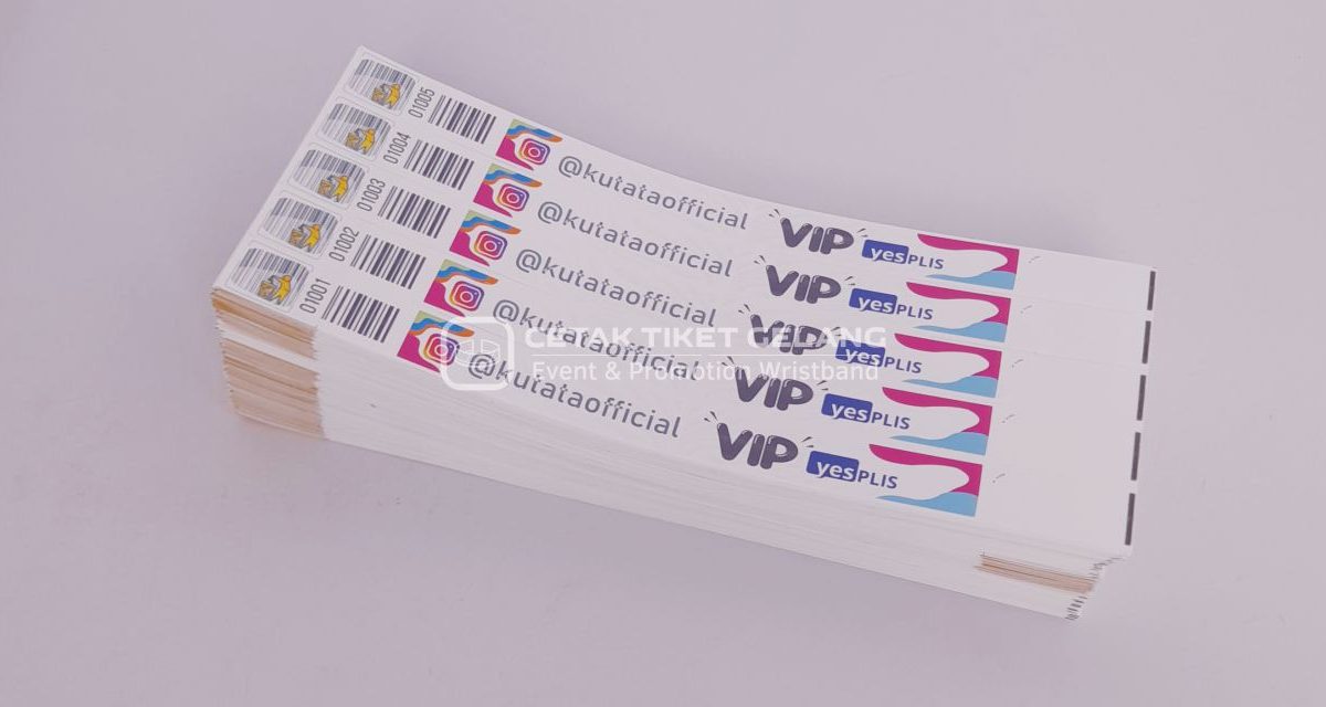 Percetakan Tiket Gelang