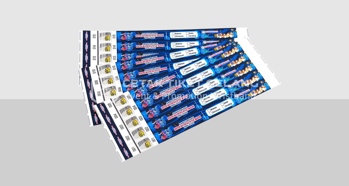Tiket Gelang Custom