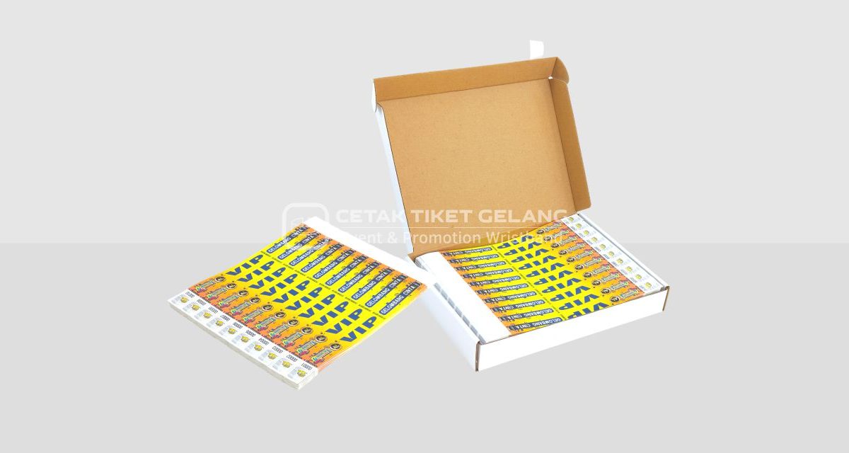 Cetak Tiket Gelang Event & Wahana: Bahan Anti Sobek, Anti Air, Pengerjaan Kilat!